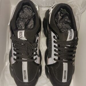 Moschino Black and White Sneakers